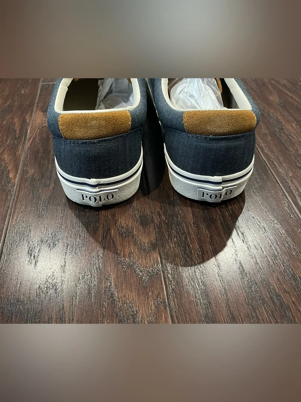 Polo Ralph Lauren Keaton PonyCanvas Shoes Men Size 11.5D Chambray Navy